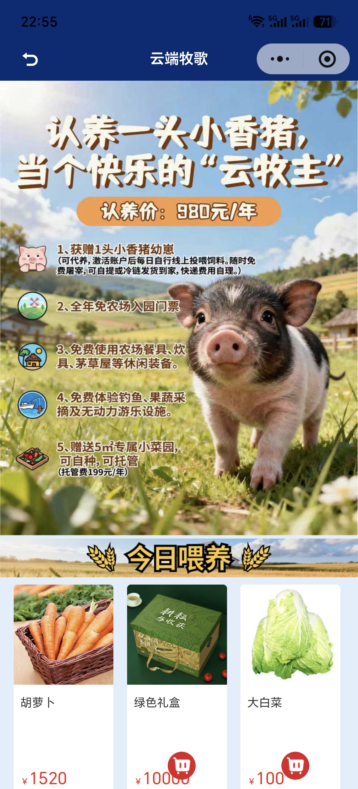 田野清风小程序云端牧歌实机截图